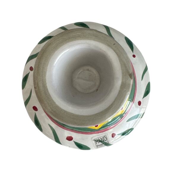 Cute Unique Boho Hand Painted 2.75” Candleholder - Picture 2 of 6